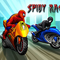 العاب سباق دراجات سبايدر مان الاسود